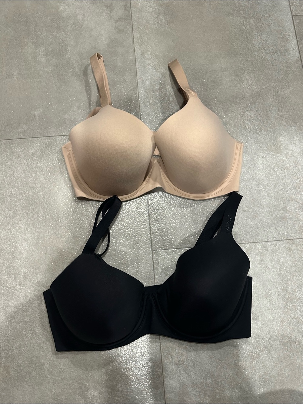 Aerie smoothez Bra - Black and Nude